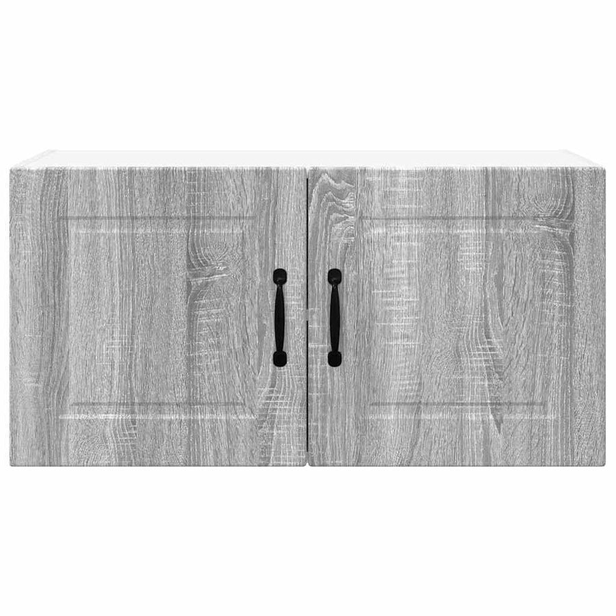 Keukenkast aan de muur met plank Grijs Sonoma 80 x 31 x 40 cm