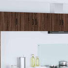 Keukenkast 80x31x40 cm bewerkt hout bruin eiken