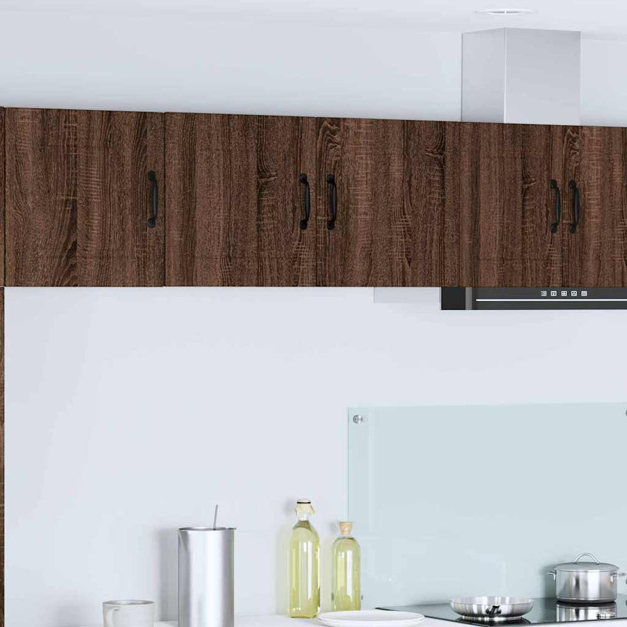 Keukenkast aan de muur Bruin Eiken 80 x 31 x 40 cm Bewerkt hout