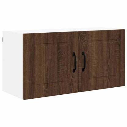 Keukenkast aan de muur Bruin Eiken 80 x 31 x 40 cm Bewerkt hout