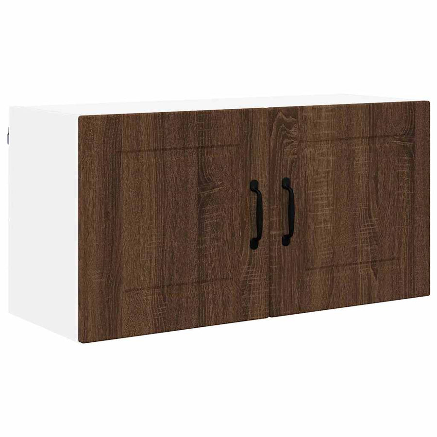 Keukenkast aan de muur Bruin Eiken 80 x 31 x 40 cm Bewerkt hout