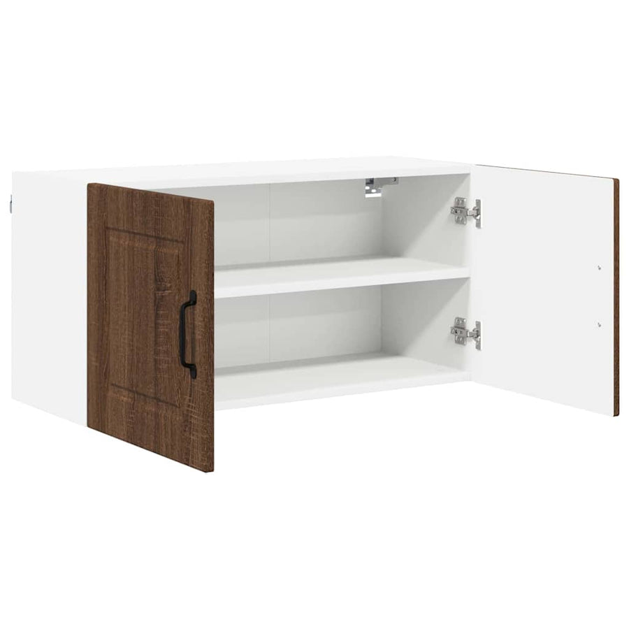 Keukenkast aan de muur Bruin Eiken 80 x 31 x 40 cm Bewerkt hout