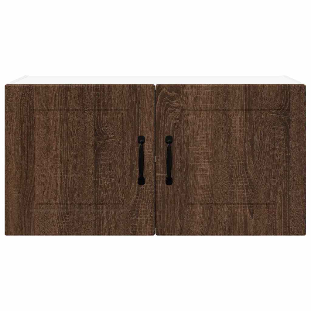 Keukenkast aan de muur Bruin Eiken 80 x 31 x 40 cm Bewerkt hout