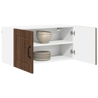 Keukenkast aan de muur Bruin Eiken 80 x 31 x 40 cm Bewerkt hout