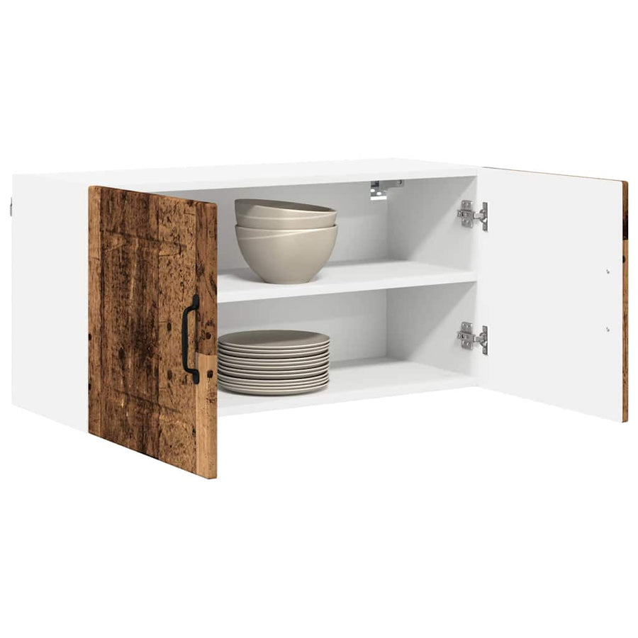 Keukenkast aan de muur Oud Hout 80 x 31 x 40 cm Bewerkt hout
