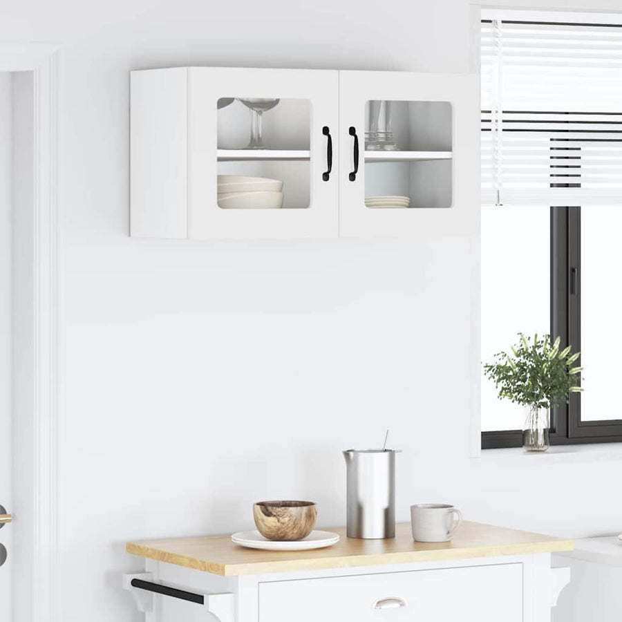 Keukenkast aan de muur Wit 80 x 31 x 40 cm Bewerkt hout