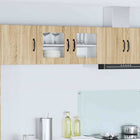Wall cabinet with shelf Sonoma Oak 80 x 31 x 40 cm Engineered wood