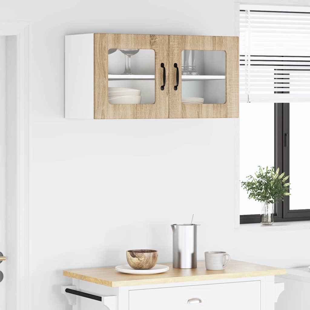 Keukenkast aan de muur met plank Sonoma Eiken 80 x 31 x 40 cm