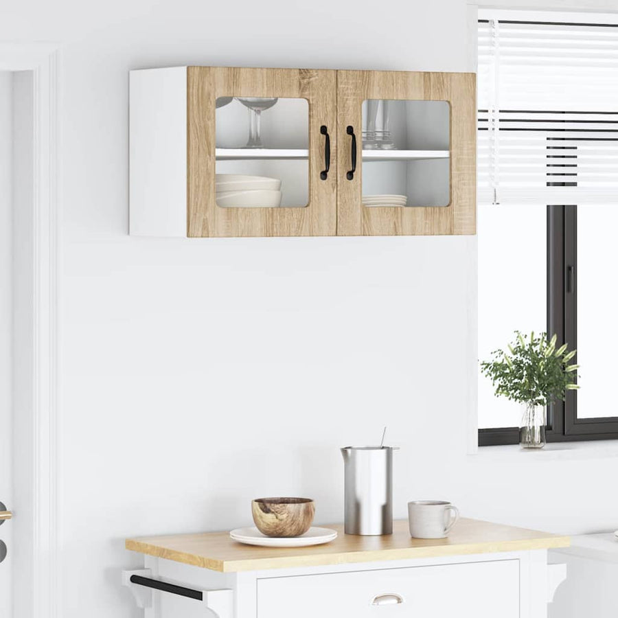 Keukenkast aan de muur met plank Sonoma Eiken 80 x 31 x 40 cm
