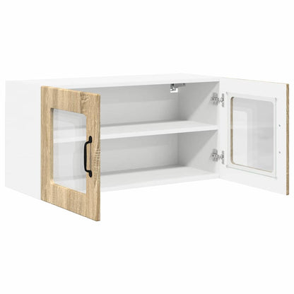 Keukenkast aan de muur met plank Sonoma Eiken 80 x 31 x 40 cm