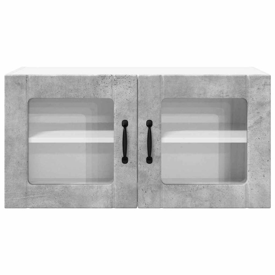 Keukenkast aan de muur Beton Grijs 80 x 31 x 40 cm Bewerkt hout