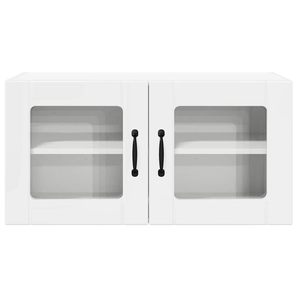 Keukenkast aan de muur met plank Hoogglans wit 80 x 31 x 40 cm