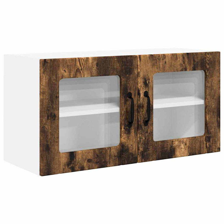 Keukenkast aan de muur met plank Gerookt eiken 80 x 31 x 40 cm