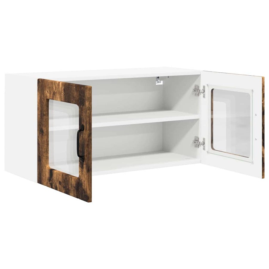 Keukenkast aan de muur met plank Gerookt eiken 80 x 31 x 40 cm