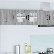 Keukenkast 80x31x40 cm bewerkt hout grijs Sonoma