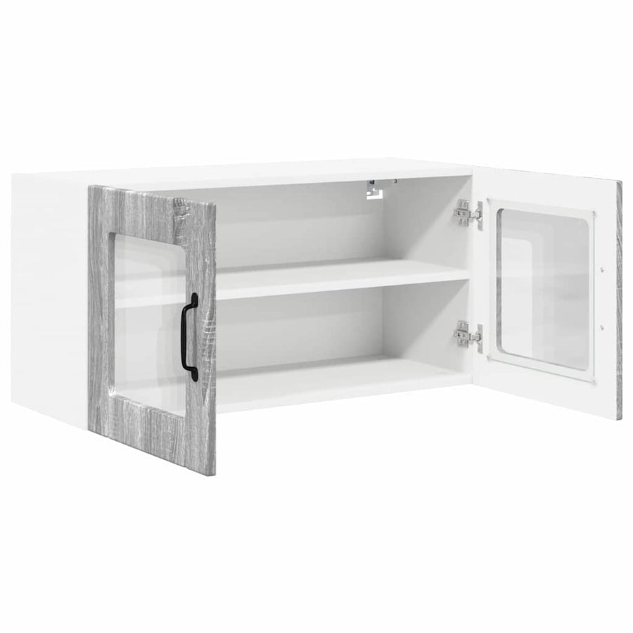 Keukenkast aan de muur met plank Grijs Sonoma 80 x 31 x 40 cm
