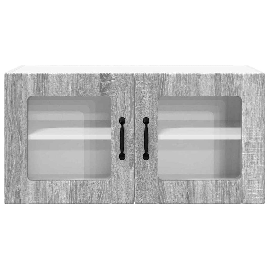 Keukenkast aan de muur met plank Grijs Sonoma 80 x 31 x 40 cm
