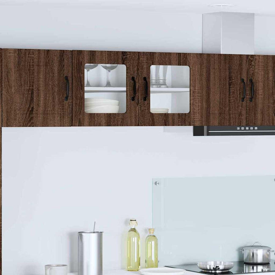 Keukenkast aan de muur Bruin Eiken 80 x 31 x 40 cm Bewerkt hout