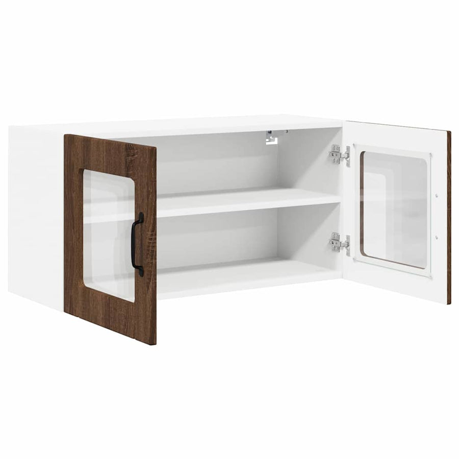 Keukenkast aan de muur Bruin Eiken 80 x 31 x 40 cm Bewerkt hout