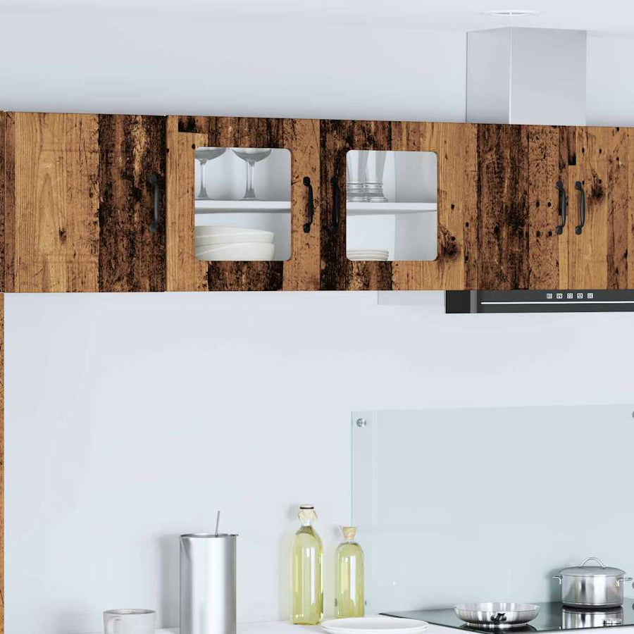 Keukenkast aan de muur Oud Hout 80 x 31 x 40 cm Bewerkt hout