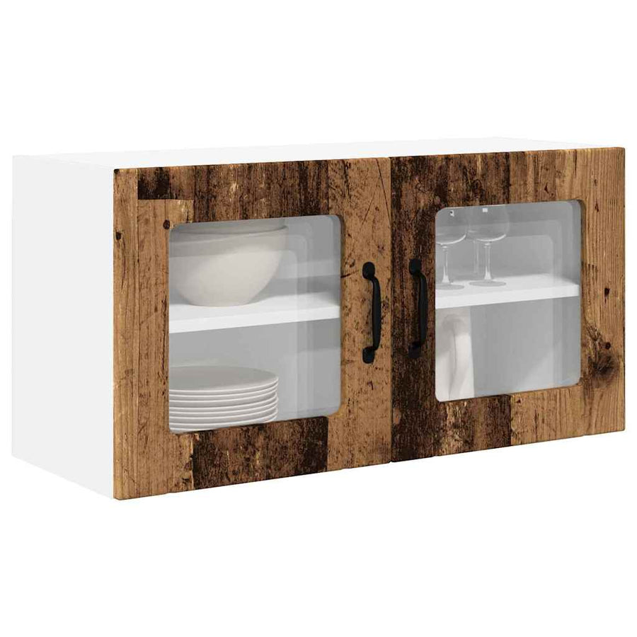 Keukenkast aan de muur Oud Hout 80 x 31 x 40 cm Bewerkt hout