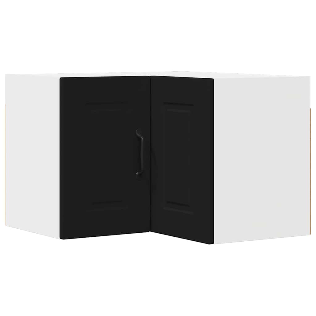 Keukenkast aan de muur Zwart 57 x 57 x 40 cm Bewerkt hout