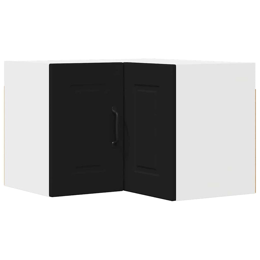 Keukenkast aan de muur Zwart 57 x 57 x 40 cm Bewerkt hout