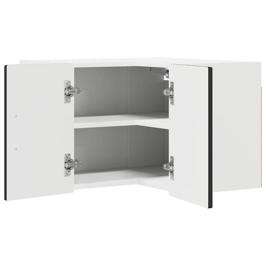 Keukenkast aan de muur Zwart 57 x 57 x 40 cm Bewerkt hout