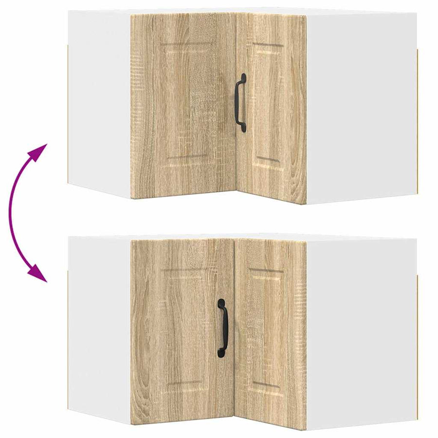 Keukenkast aan de muur met plank Sonoma Eiken 57 x 57 x 40 cm
