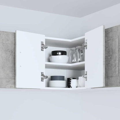 Keukenkast aan de muur Beton Grijs 57 x 57 x 40 cm Bewerkt hout