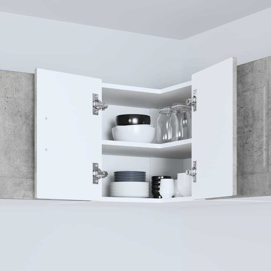 Keukenkast aan de muur Beton Grijs 57 x 57 x 40 cm Bewerkt hout