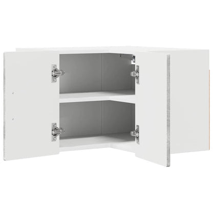 Keukenkast aan de muur Beton Grijs 57 x 57 x 40 cm Bewerkt hout