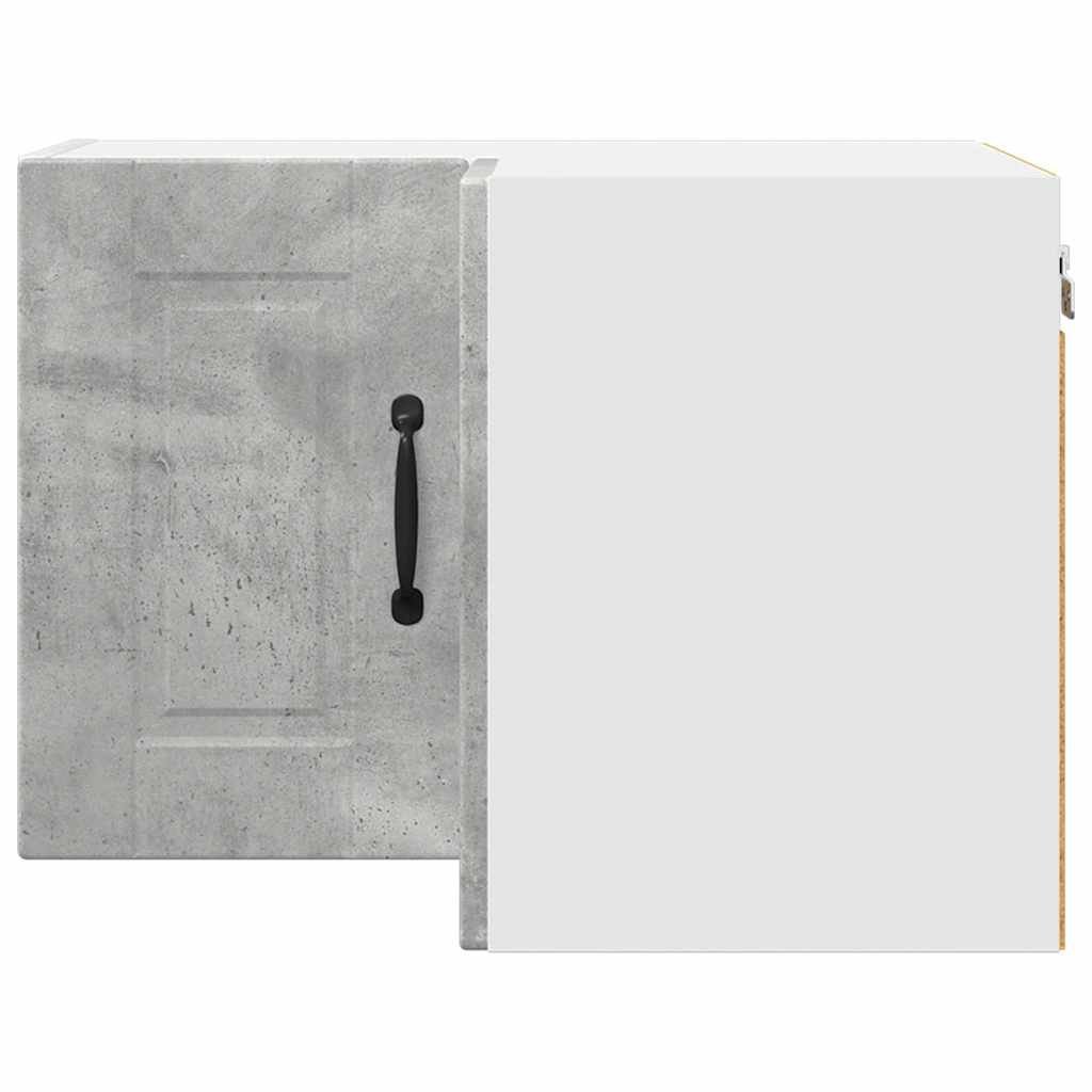 Keukenkast aan de muur Beton Grijs 57 x 57 x 40 cm Bewerkt hout