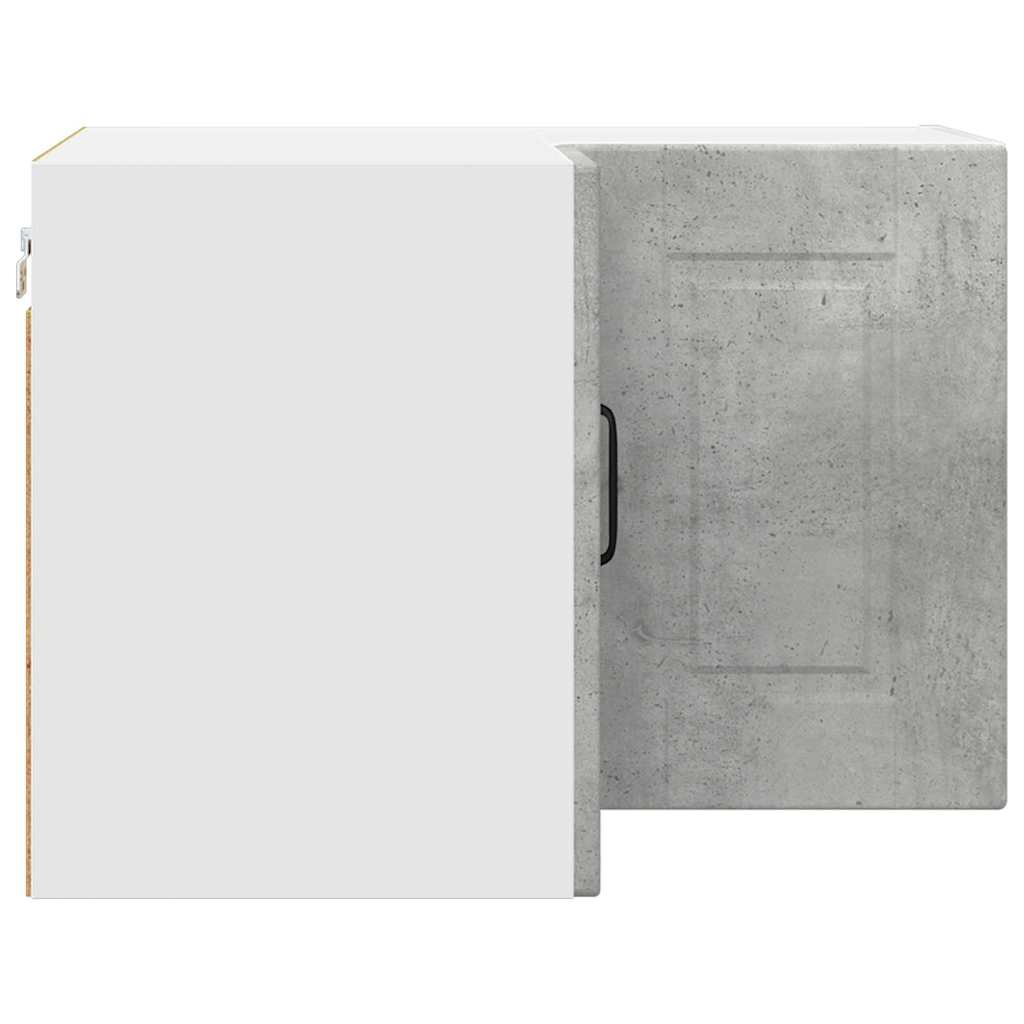 Keukenkast aan de muur Beton Grijs 57 x 57 x 40 cm Bewerkt hout