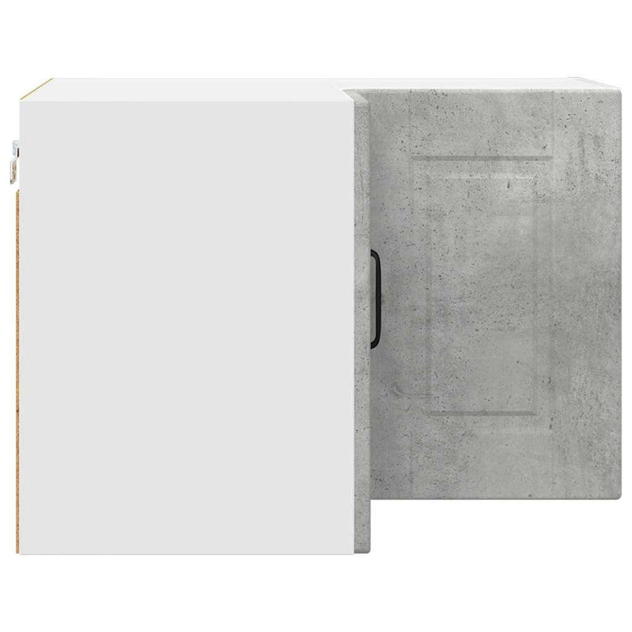 Keukenkast aan de muur Beton Grijs 57 x 57 x 40 cm Bewerkt hout