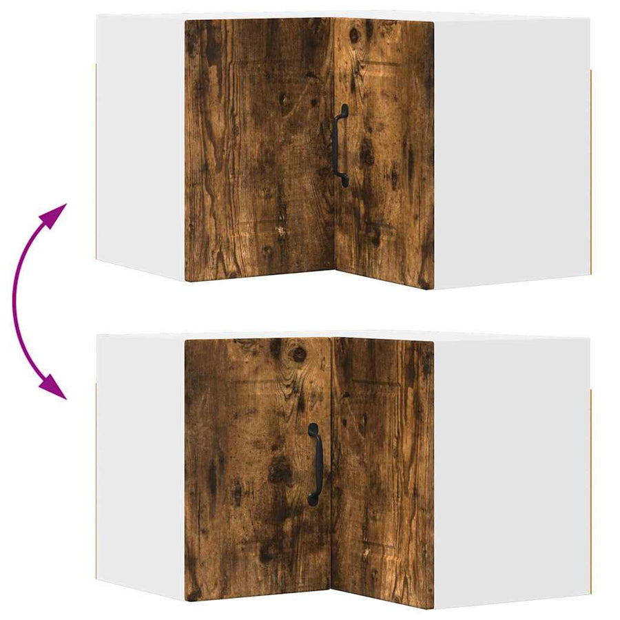 Keukenkast aan de muur met plank Gerookt eiken 57 x 57 x 40 cm