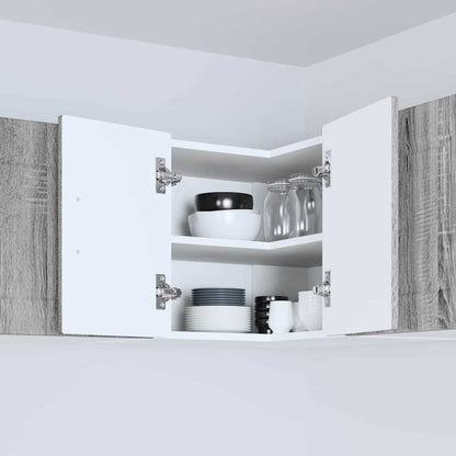 Keukenkast aan de muur met plank Grijs Sonoma 57 x 57 x 40 cm