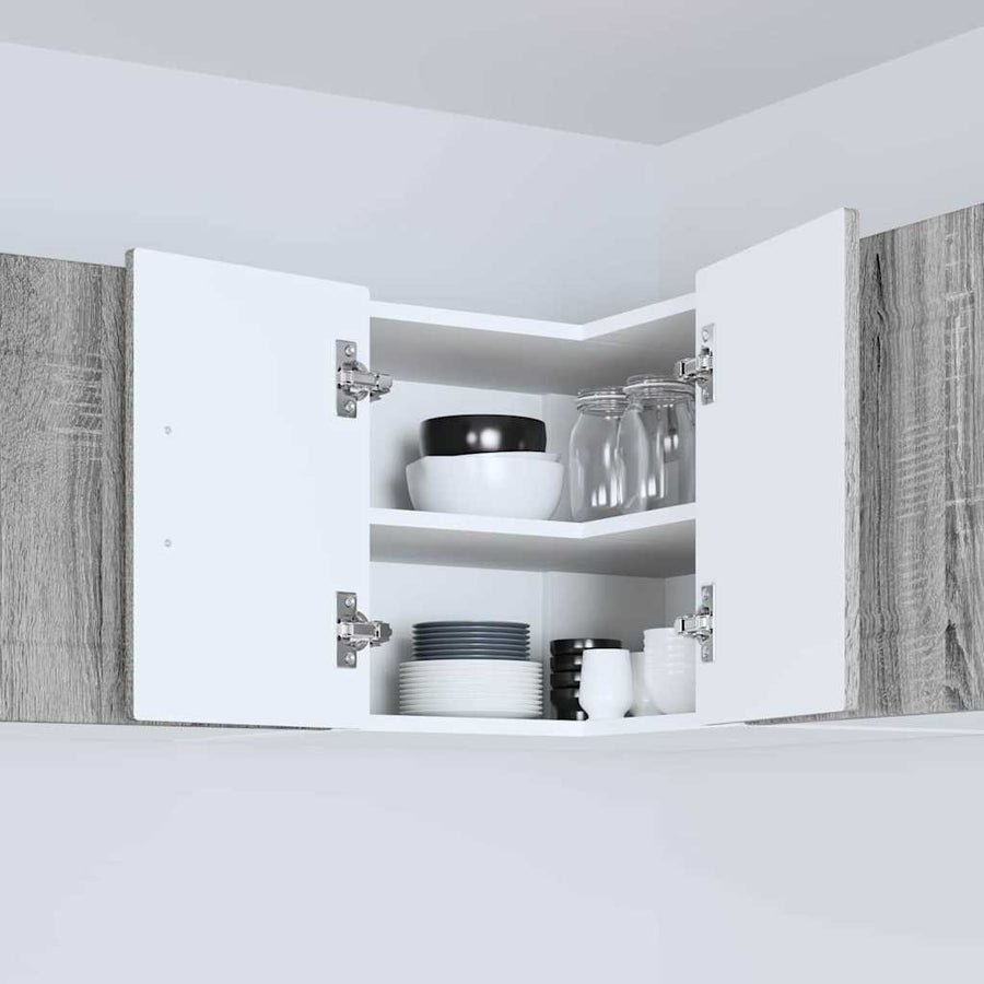 Keukenkast aan de muur met plank Grijs Sonoma 57 x 57 x 40 cm