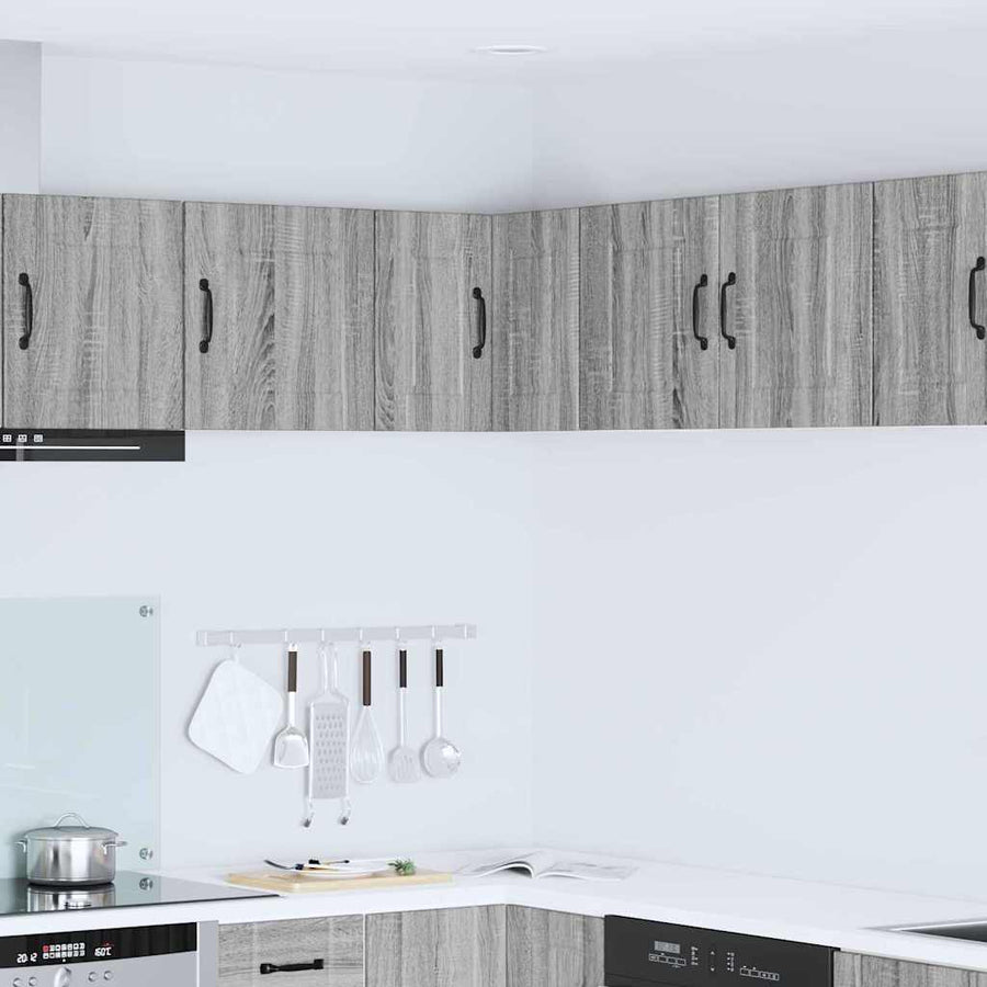 Keukenkast aan de muur met plank Grijs Sonoma 57 x 57 x 40 cm