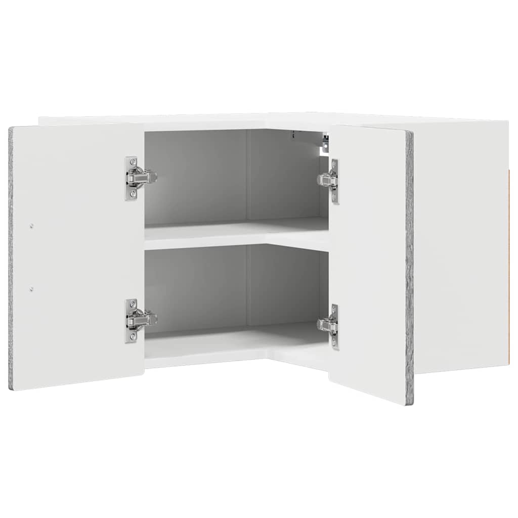 Keukenkast aan de muur met plank Grijs Sonoma 57 x 57 x 40 cm