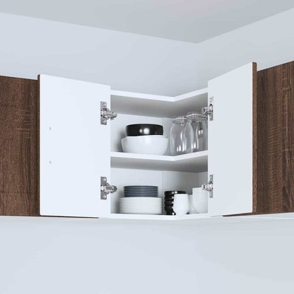 Keukenkast aan de muur Bruin Eiken 57 x 57 x 40 cm Bewerkt hout