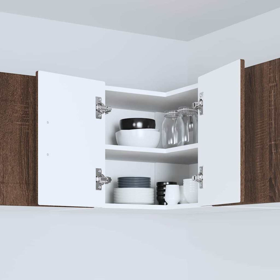 Keukenkast aan de muur Bruin Eiken 57 x 57 x 40 cm Bewerkt hout