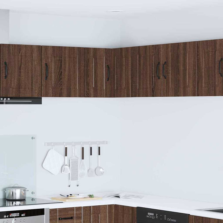 Keukenkast aan de muur Bruin Eiken 57 x 57 x 40 cm Bewerkt hout