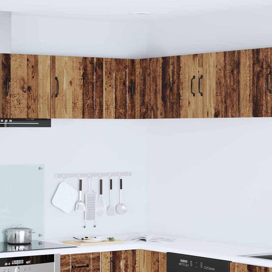 Keukenkast aan de muur Oud Hout 57 x 57 x 40 cm Bewerkt hout