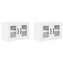 Keukenkast aan de muur 2 pcs Wit 60 x 31 x 40 cm Bewerkt hout