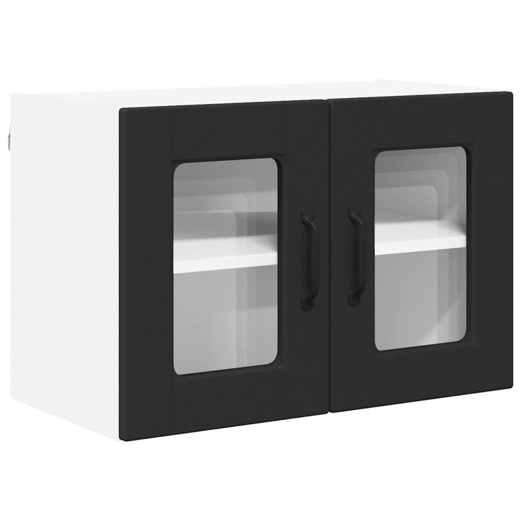 Keukenkast aan de muur Zwart 60 x 31 x 40 cm Bewerkt hout