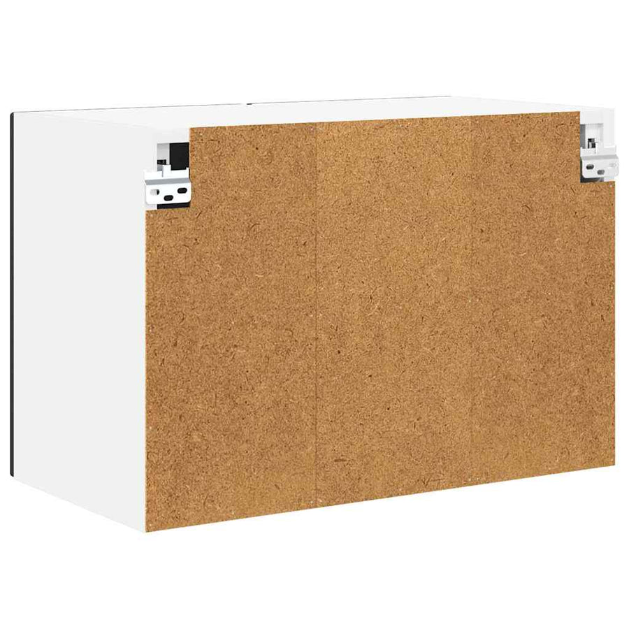 Keukenkast aan de muur 2 pcs Zwart 60 x 31 x 40 cm Bewerkt hout