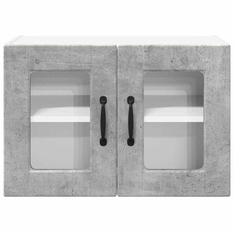 Keukenkast aan de muur Beton Grijs 60 x 31 x 40 cm Bewerkt hout