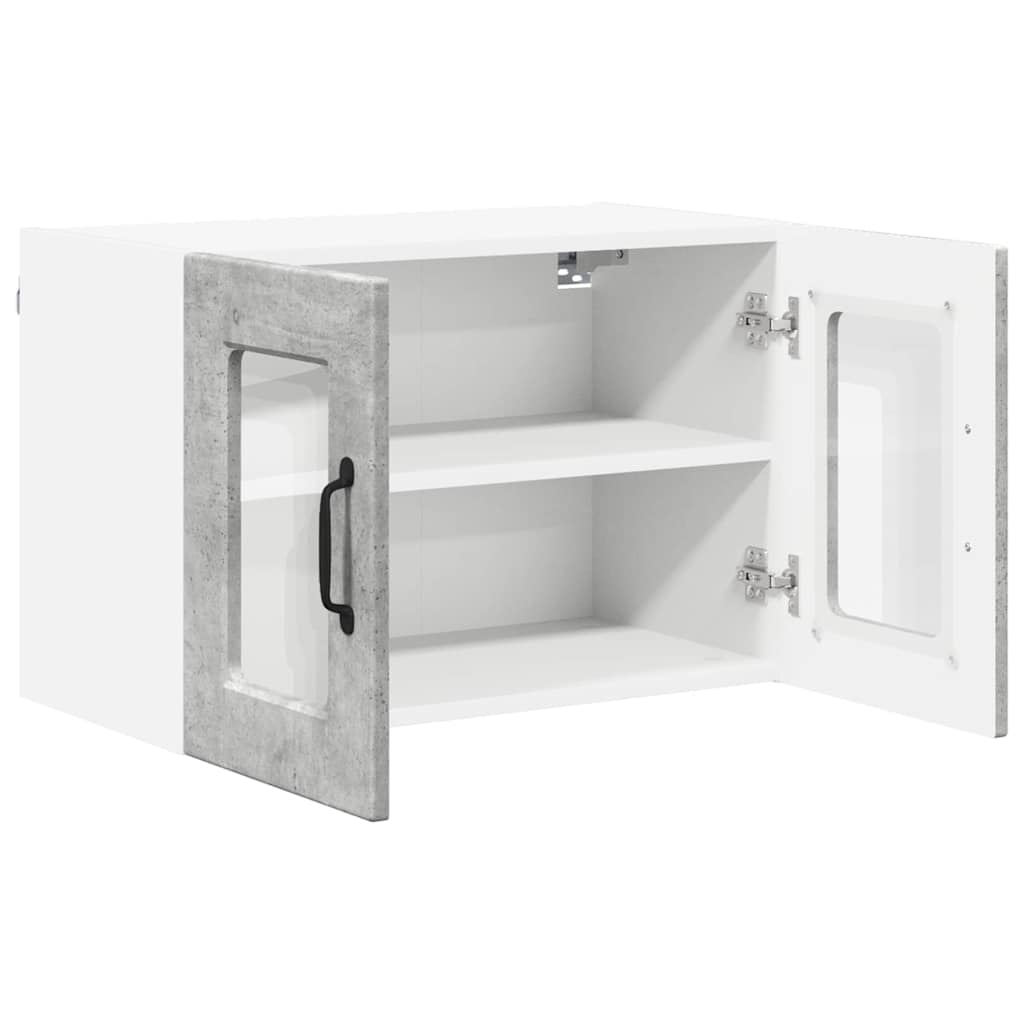 Keukenkast aan de muur 2 pcs Beton Grijs 60 x 31 x 40 cm