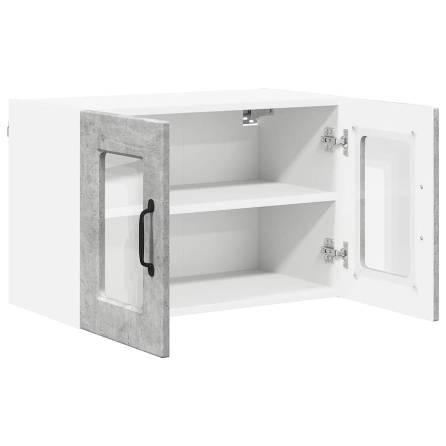 Keukenkast aan de muur 2 pcs Beton Grijs 60 x 31 x 40 cm